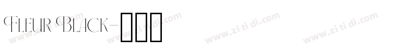 Fleur Black字体转换